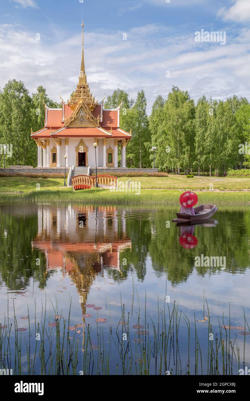 thai paviljong in Ragunda Sweden Stock Photo