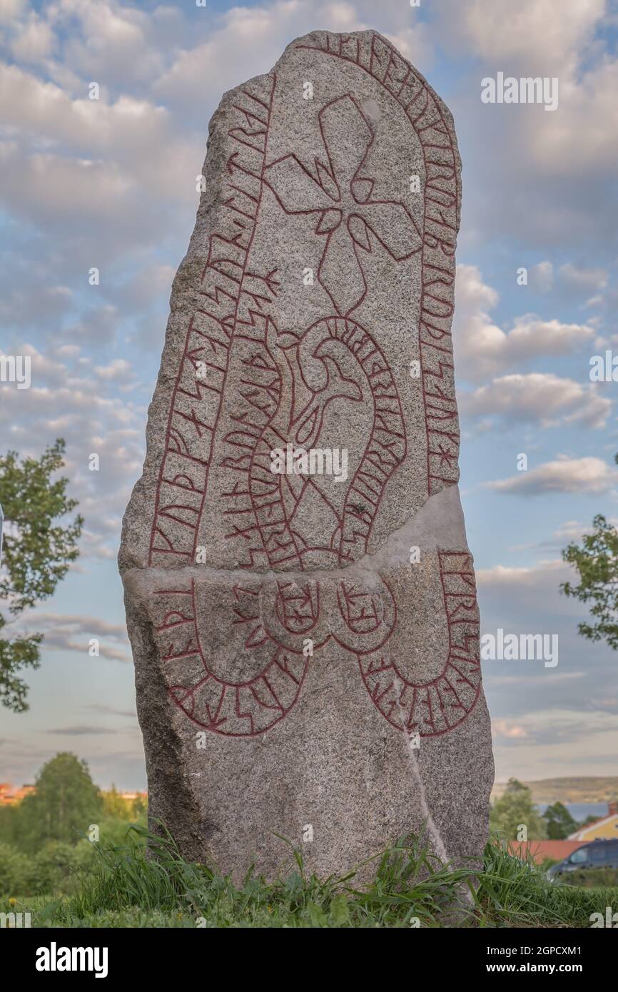 Rune stone in ostersund hi-res stock photography and images - Alamy