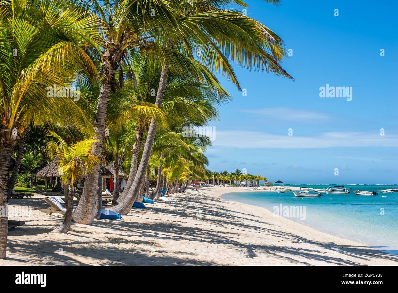 Le Morne, Mauritius December 11, 2015 People are relaxing on the