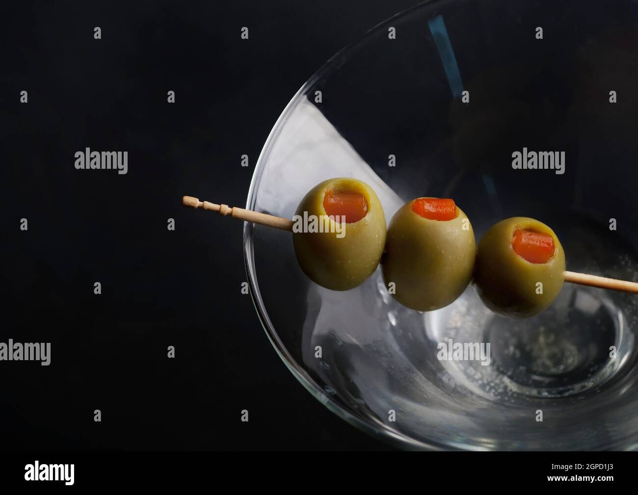 olives in martini glass Stock Photo Alamy
