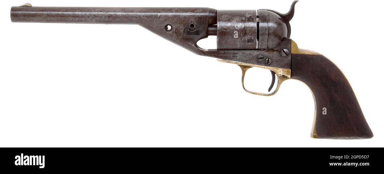 Colt Richards-Mason 1861 Navy Conversion Revolver Stock Photo