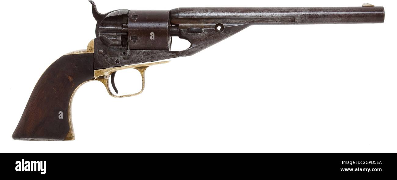 Colt Richards-Mason 1861 Navy Conversion Revolver Stock Photo