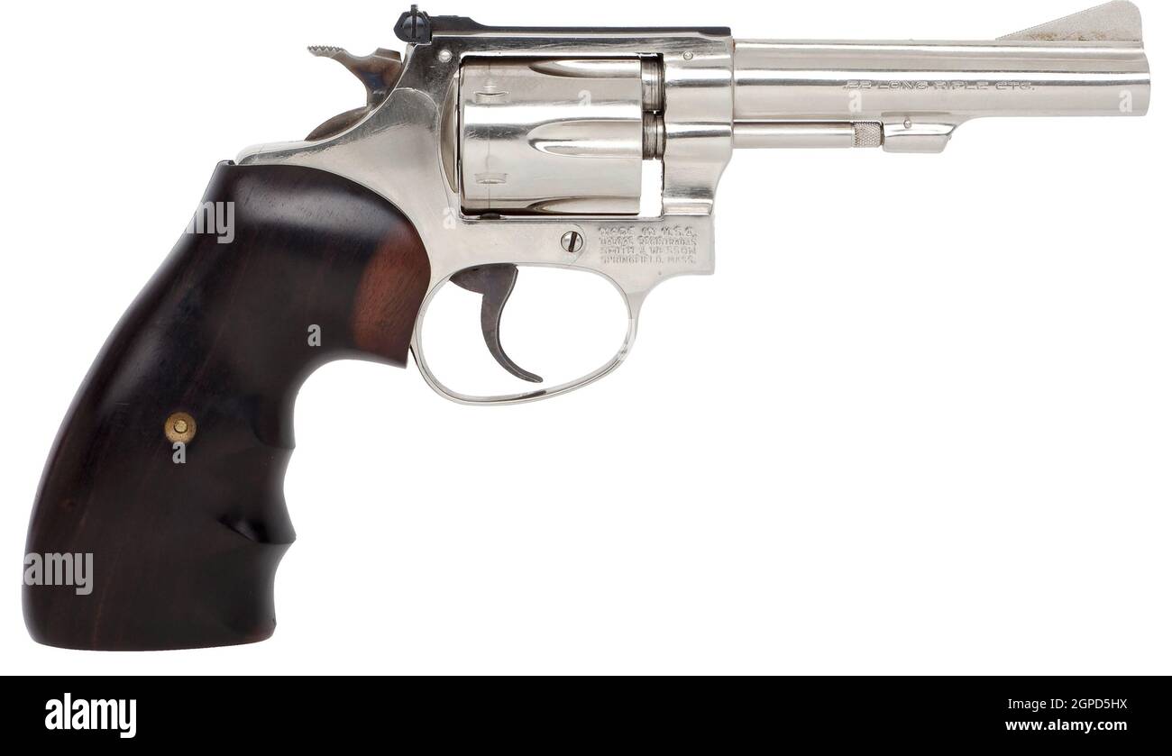 Smith & Wesson Model 34-1 Double Action Revolver. Stock Photo