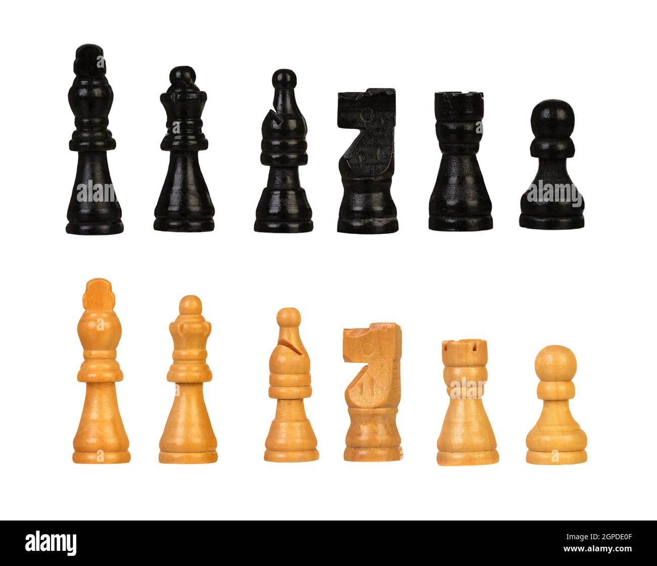 Chess figures isolated on a white background Stock Photo