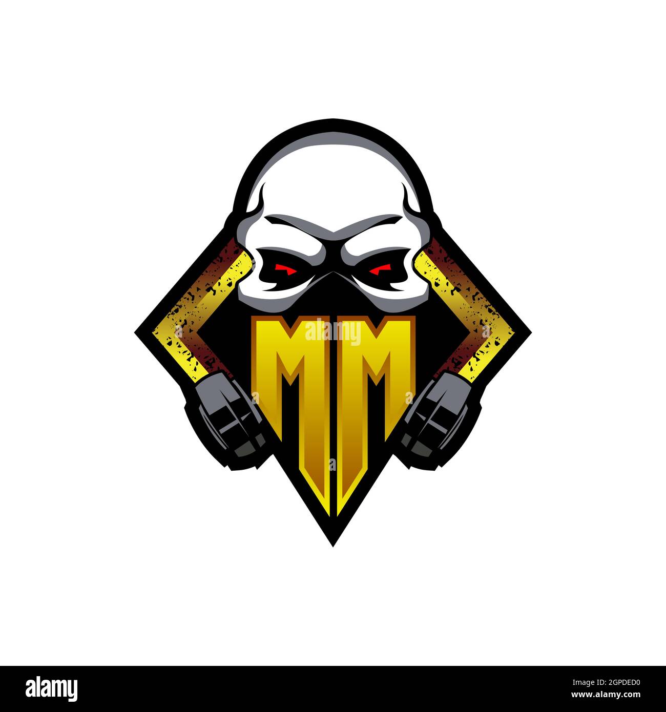 MM Logo. Monogram Letter MM Logo Design Vector Stock Vector