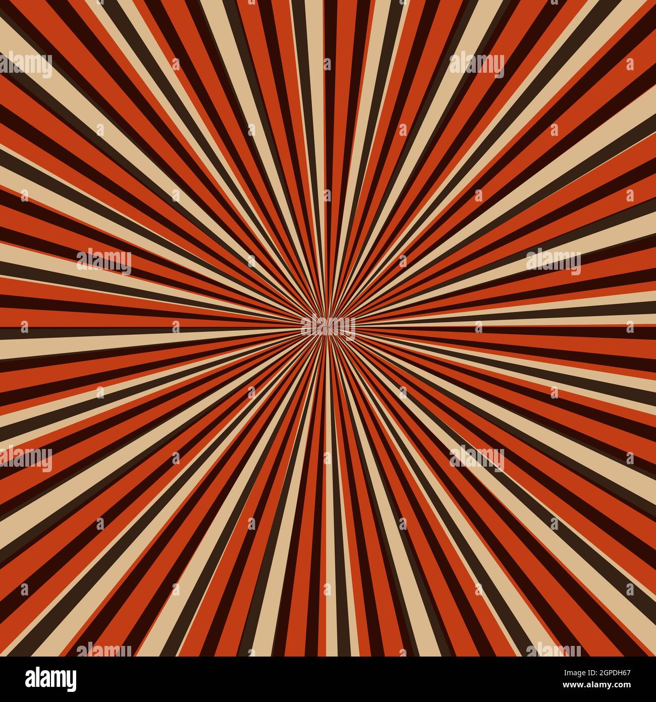 Abstract image, rays of the sun on a red background - Vector ...