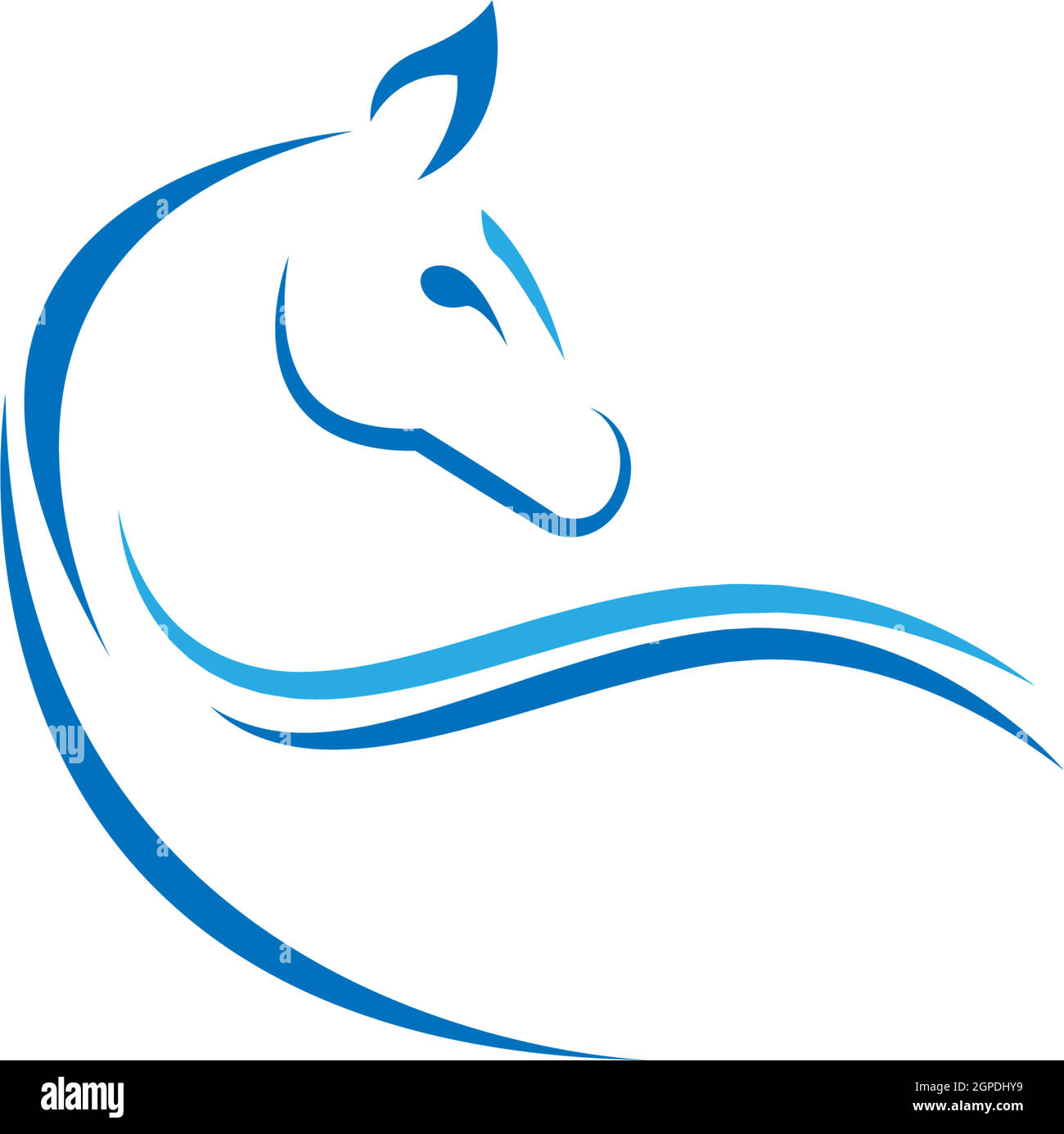 Horse logo icon design template vector Stock Vector