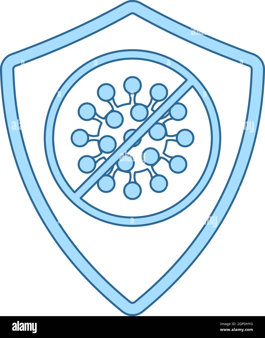 Shield From Coronavirus Icon Stock Vector