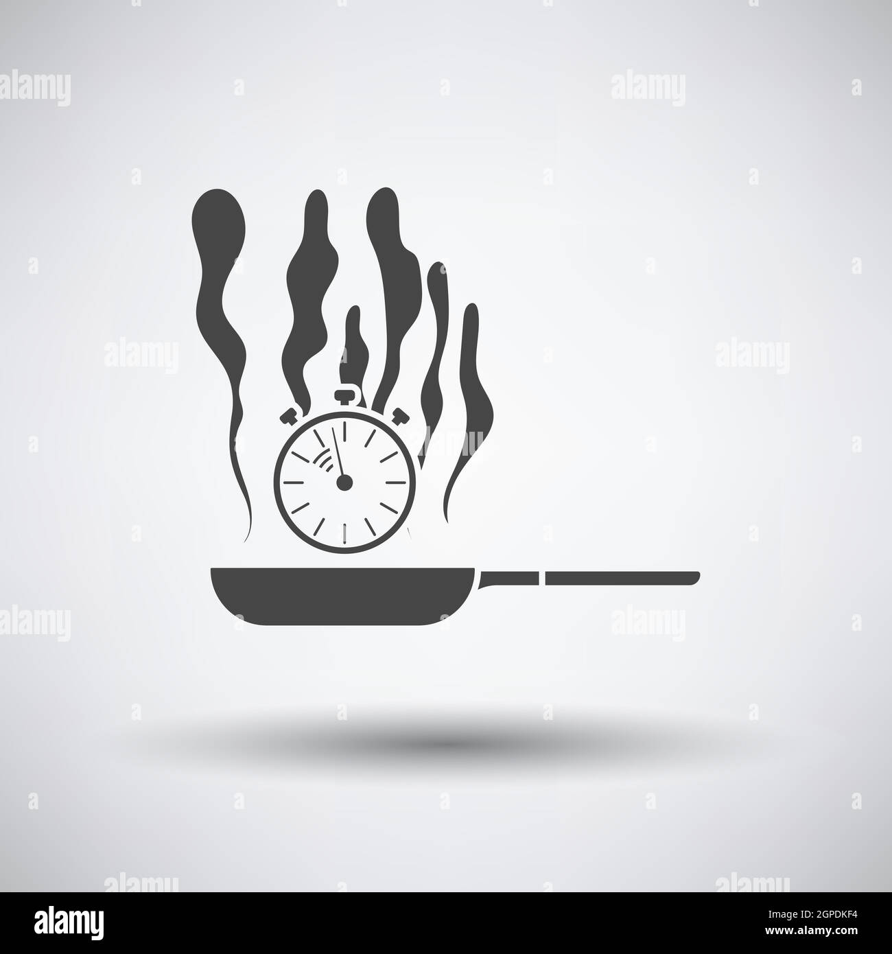 Pan With Stopwatch Icon Stock Vector Image & Art - Alamy