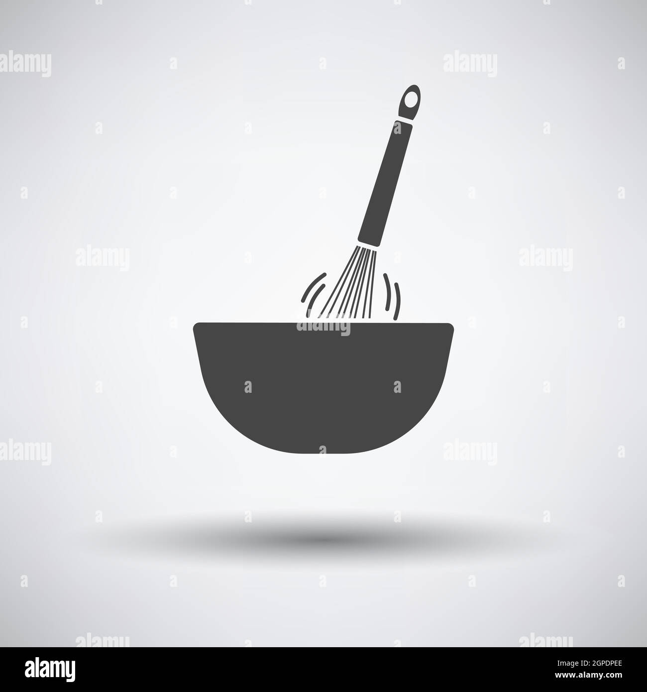 Corolla Mixing In Bowl Icon Stock Vector