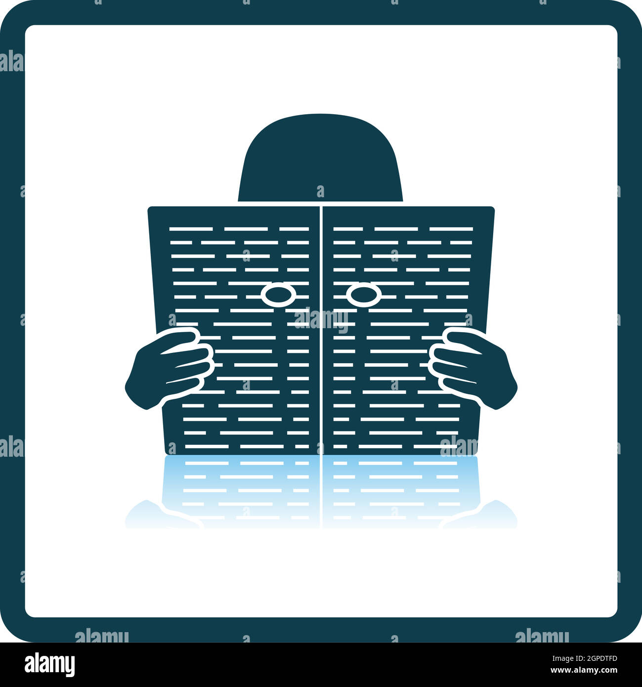 Newspaper Hole Icon Stock Vector