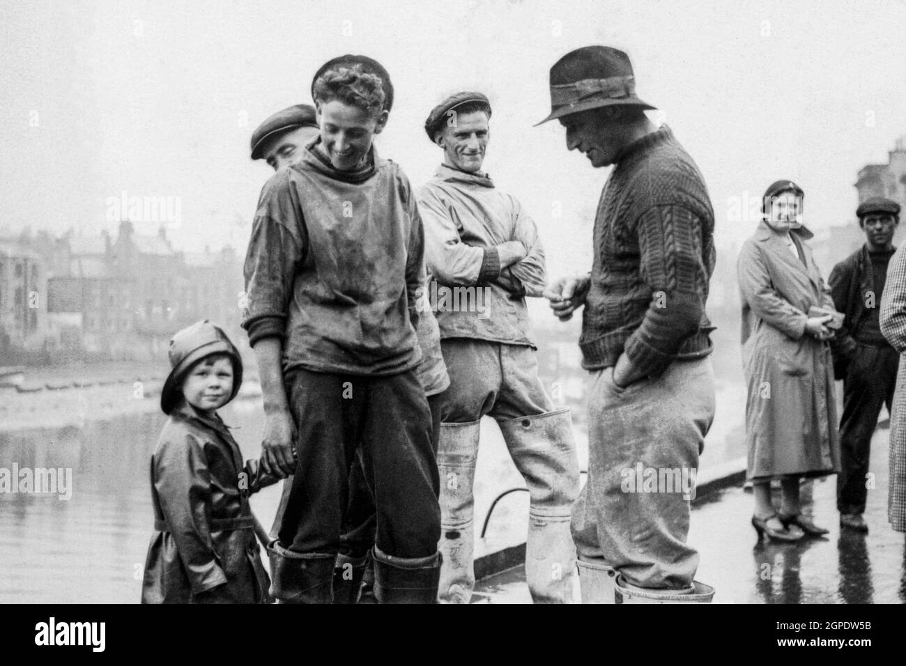 Fisherman oilskins Black and White Stock Photos & Images Alamy