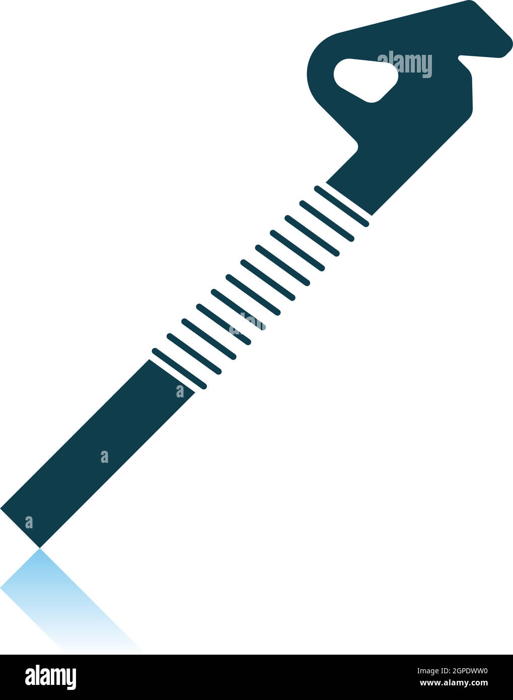 Alpinist Ice Screw Icon Stock Vector