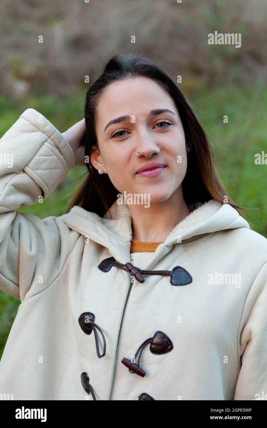 Teen girl outside hi-res stock photography and images - Alamy