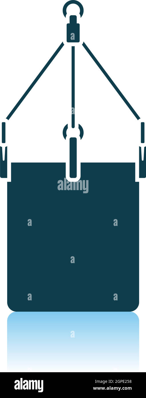 Alpinist Bucket Icon Stock Vector