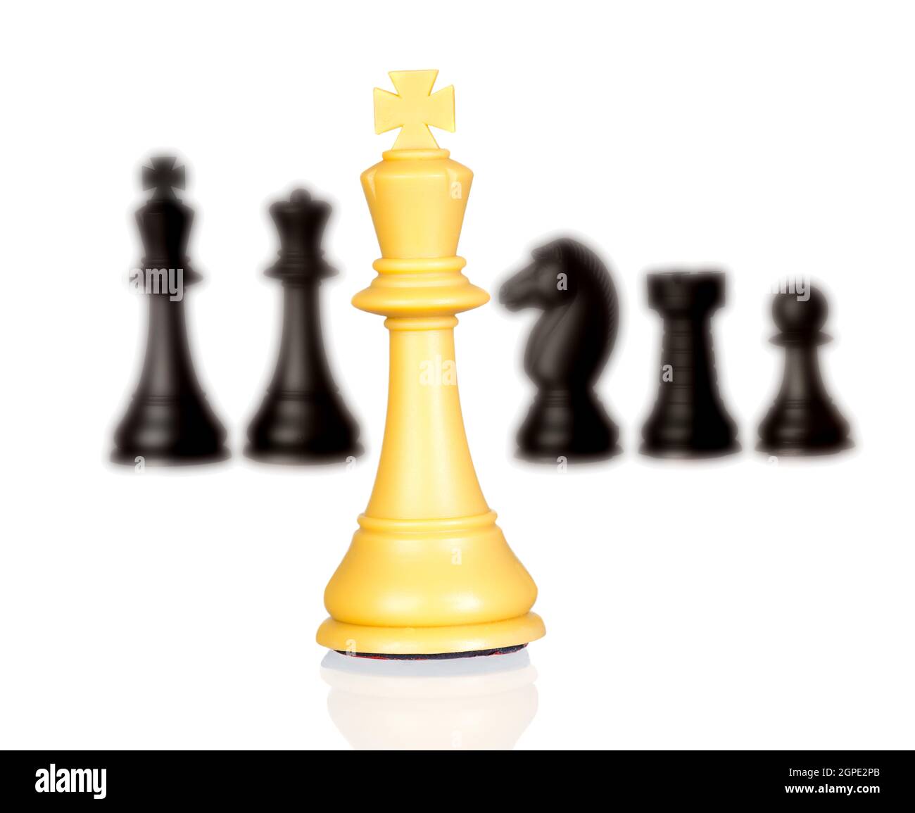 Chessmen isolated on a white background Stock Photo