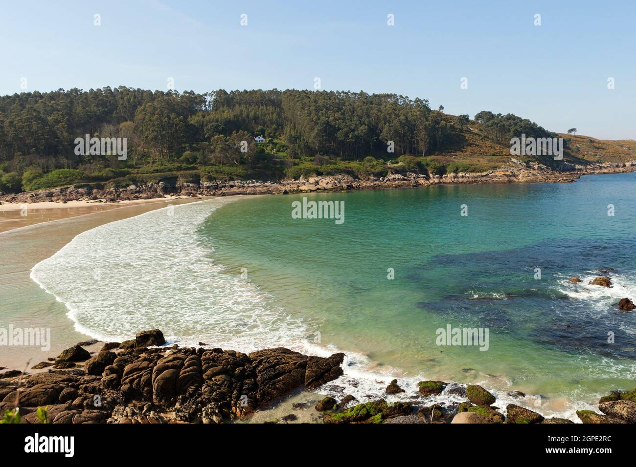 Beautiful beach with a beautiful water Stock Photo
