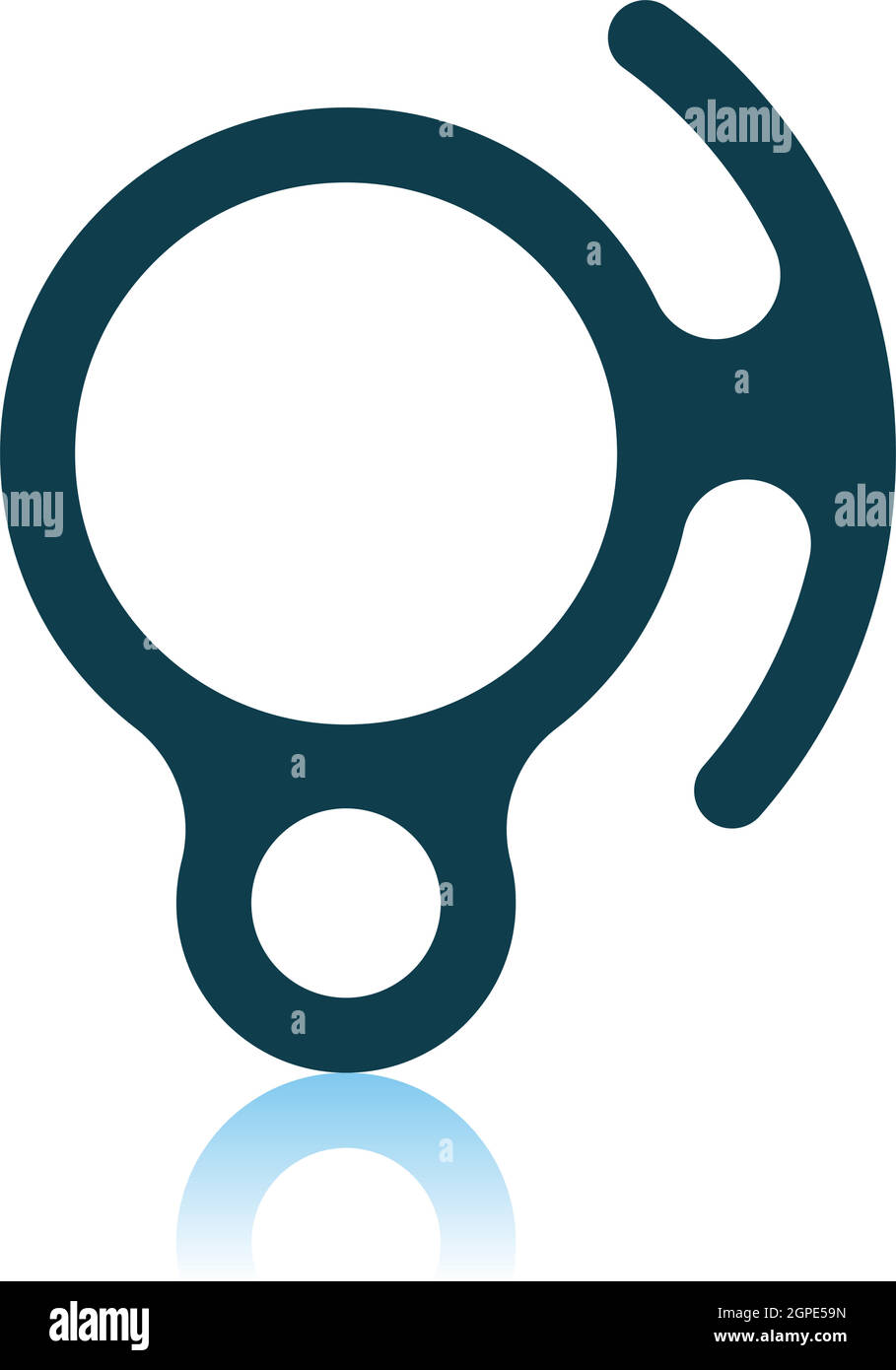 Alpinist Descender Icon Stock Vector Image & Art - Alamy