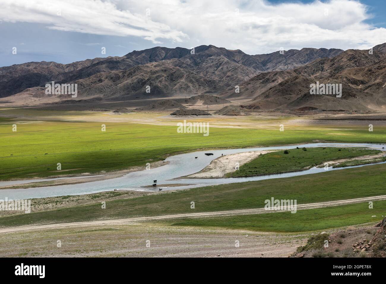 Orto Tokyo reservoir in summer Kyrgyzstan  Stock Photo