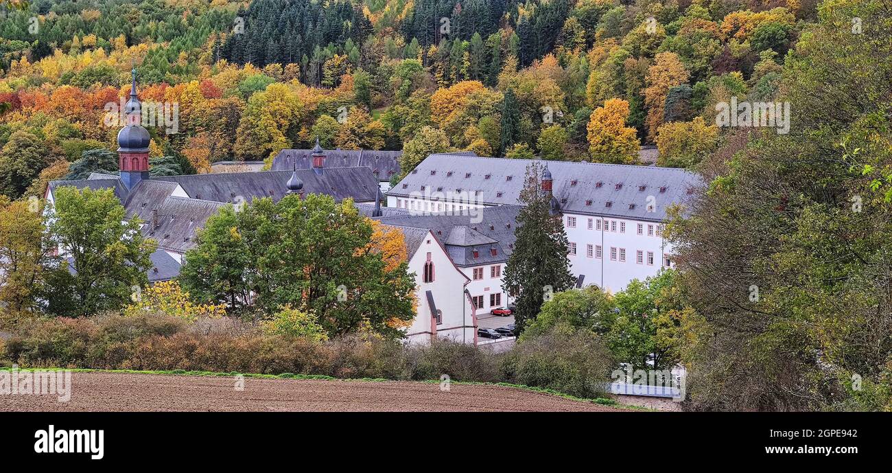 Monastery Ebersbach near Eltville in autumn Stock Photo