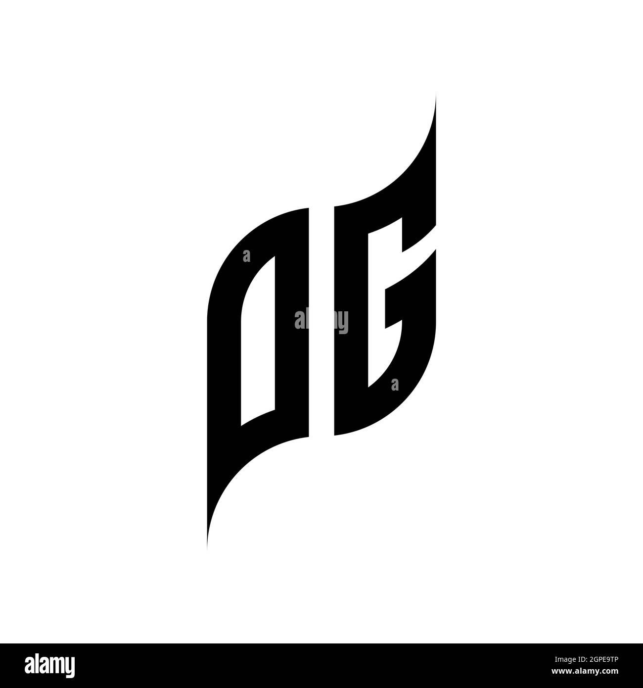 MF Monogram geometric shape style template. Monogram initial design vector isolated on white background Stock Vector