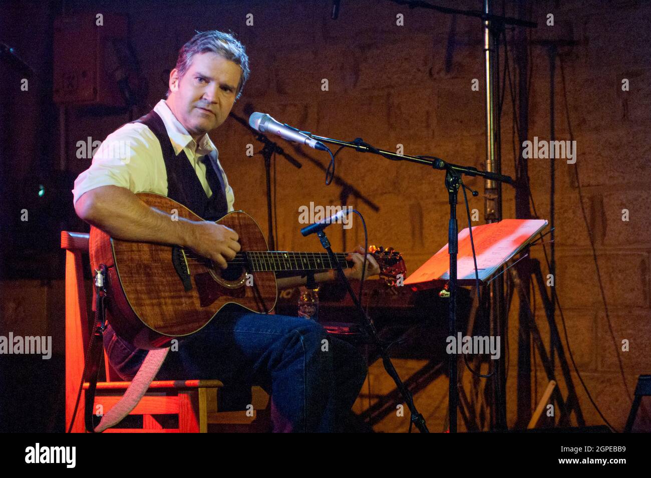 English Musician and Singer Lloyd Cole performing at the National Arts Festival, Grahamstown, Eastern Cape Province, South Africa, 07 July 2006. Stock Photo