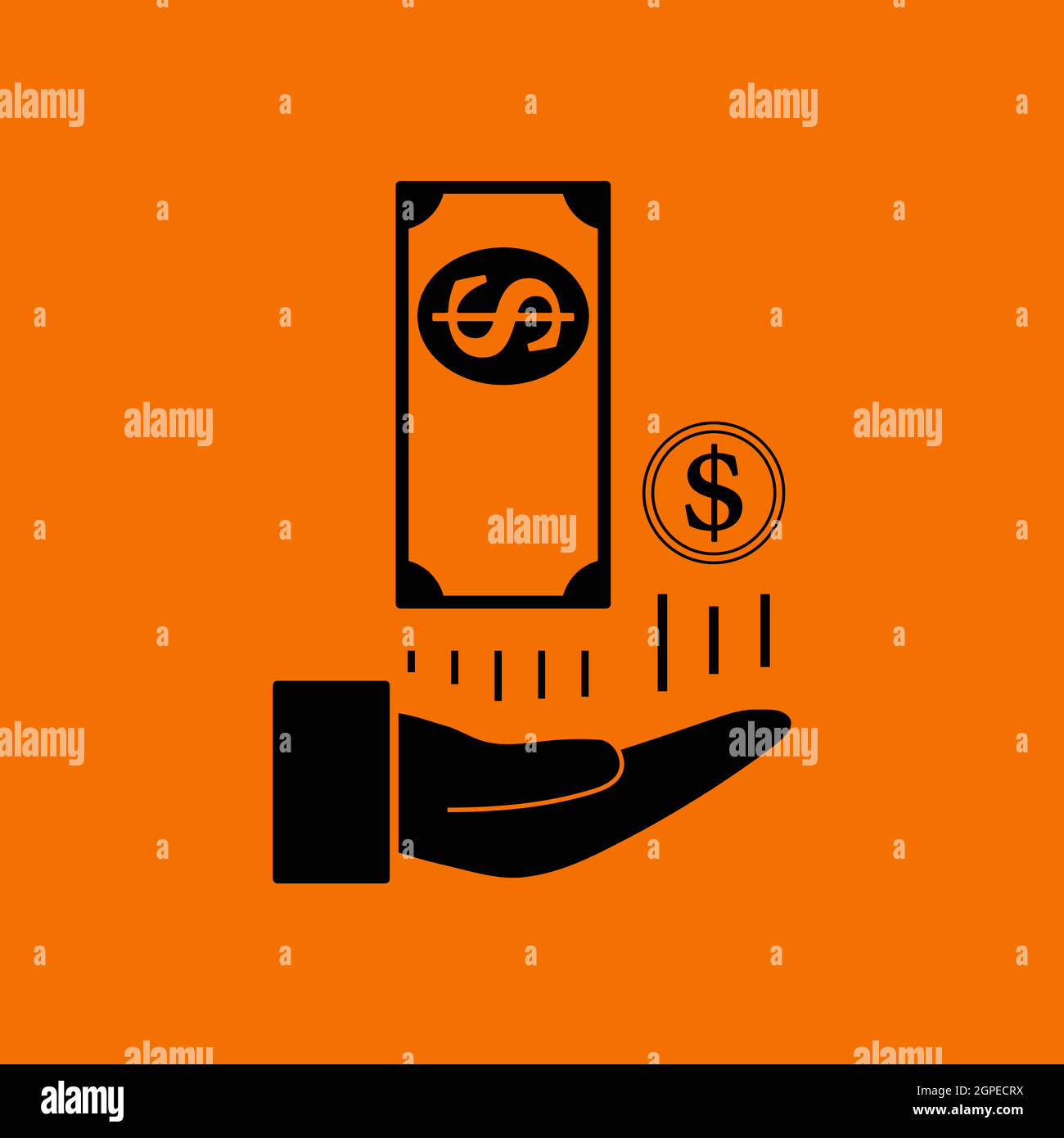 Cash Back To Hand Icon Stock Vector Image & Art Alamy