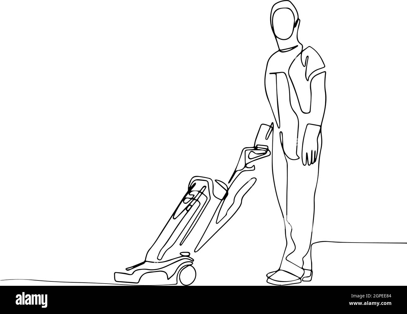 Female janitor Black and White Stock Photos & Images Alamy