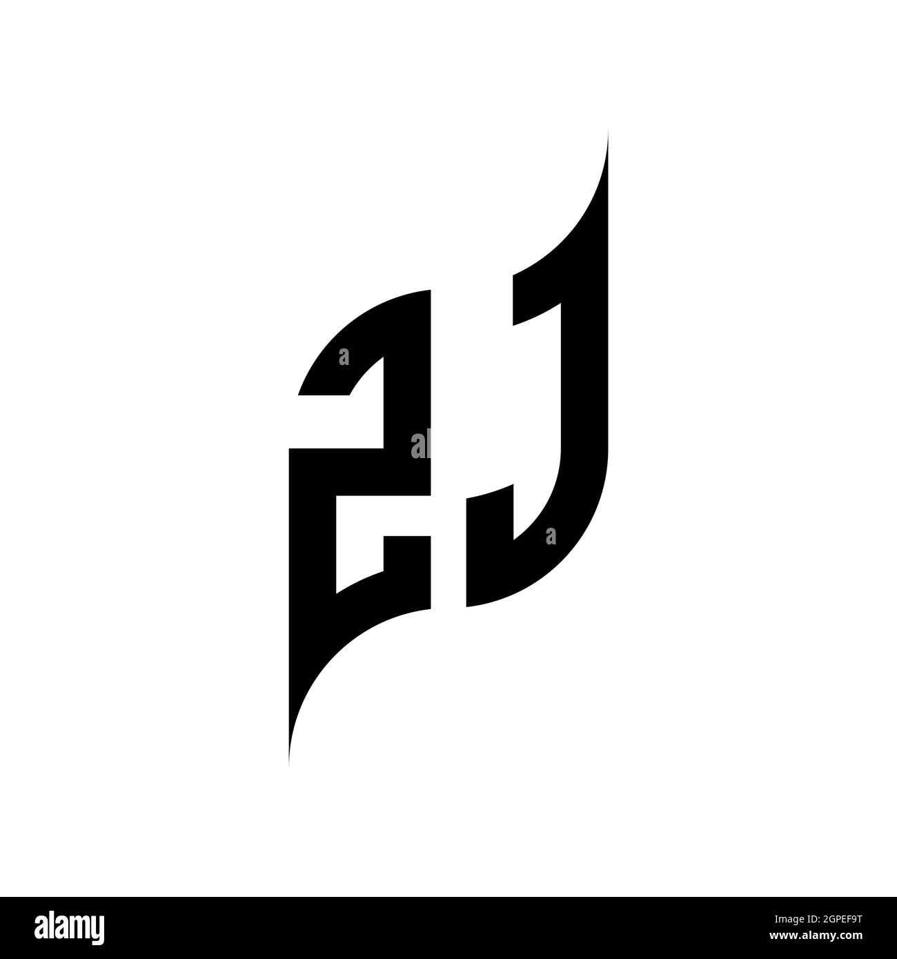 ZJ Monogram Logo geometric initial with wing shape style design ...
