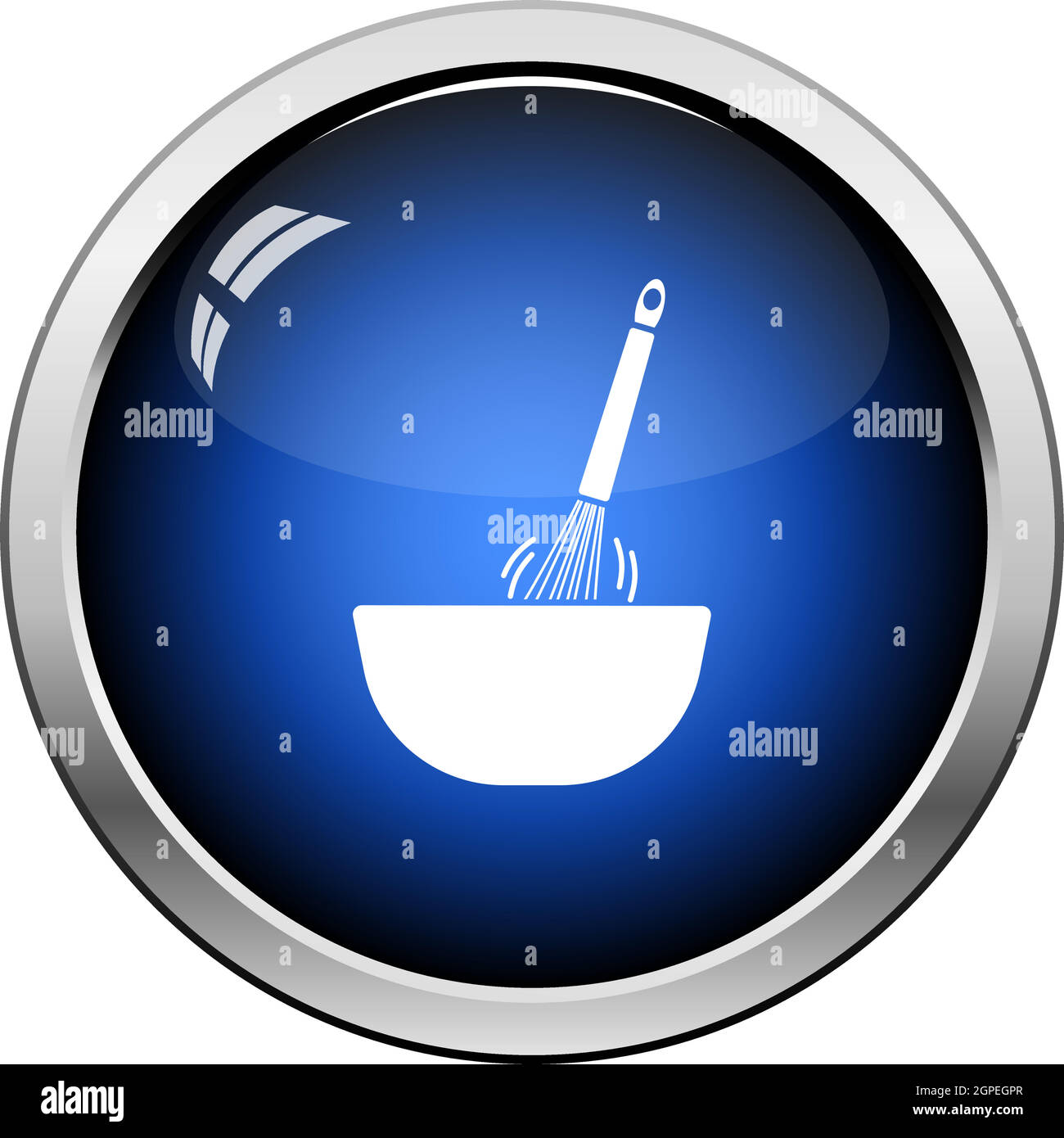 Corolla Mixing In Bowl Icon Stock Vector