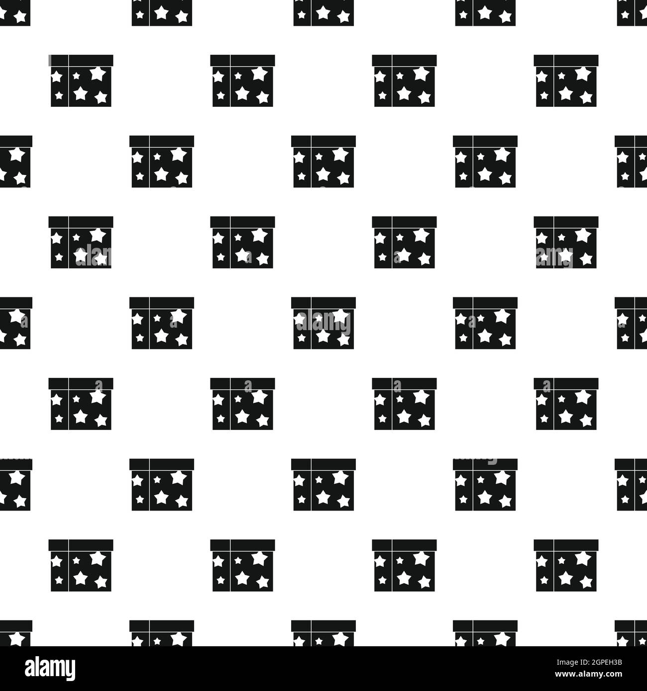 Sword box illusion pattern, simple style Stock Vector