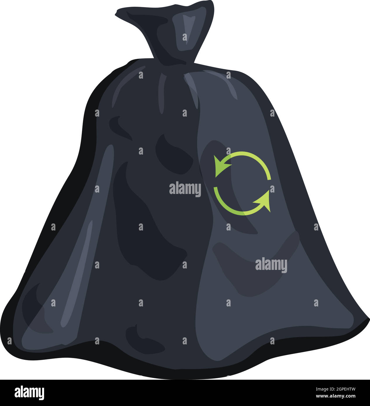 Garbage bag icon, cartoon style Stock Vector Image & Art - Alamy