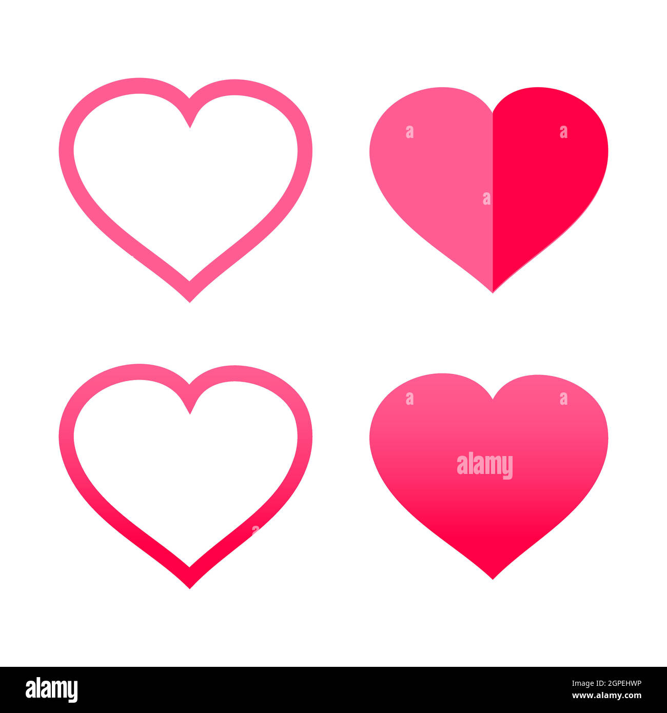 Heart Shaped Icons Vector Art & Graphics