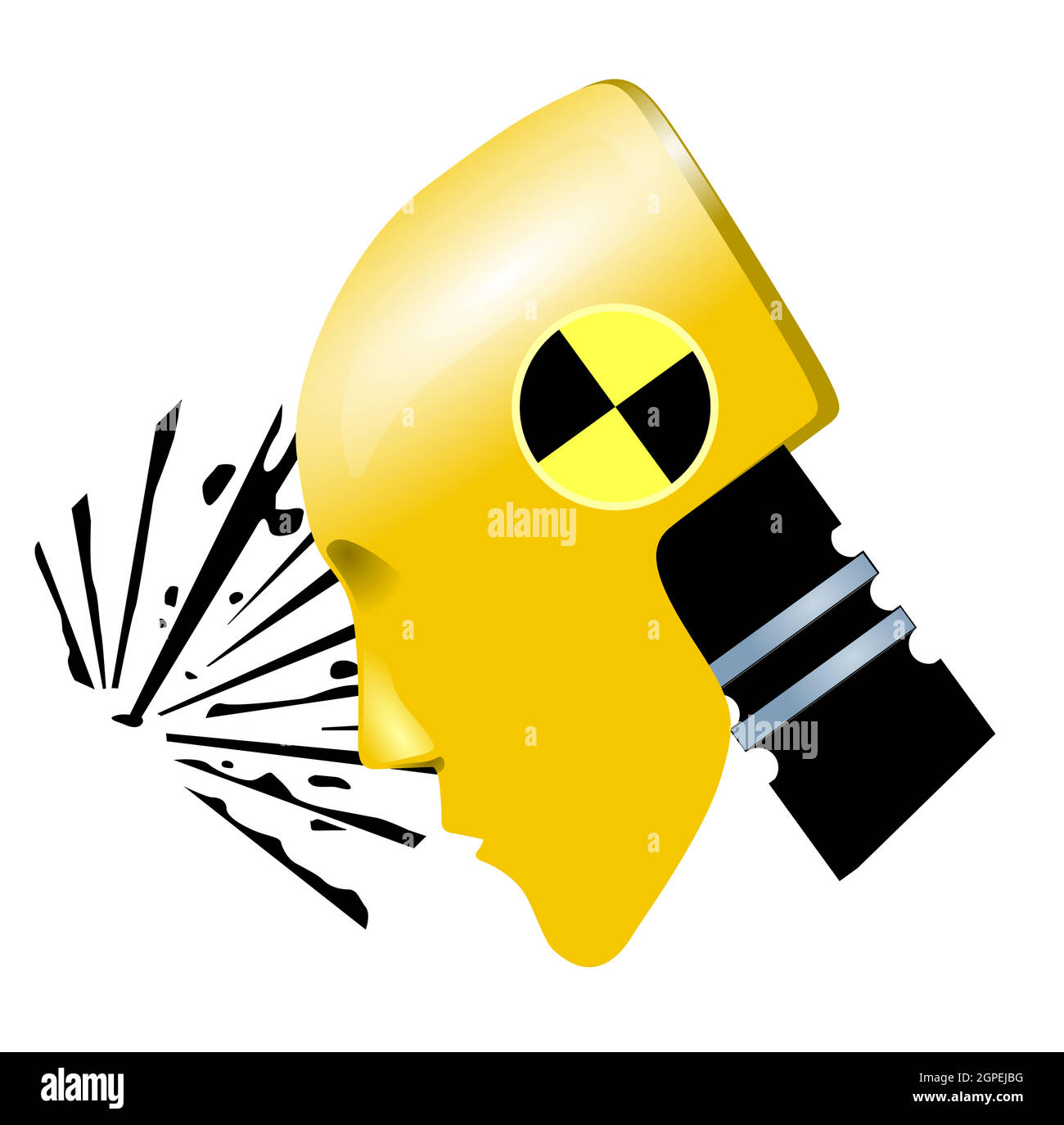 Crash test dummy car impact Stock Vector Images Alamy