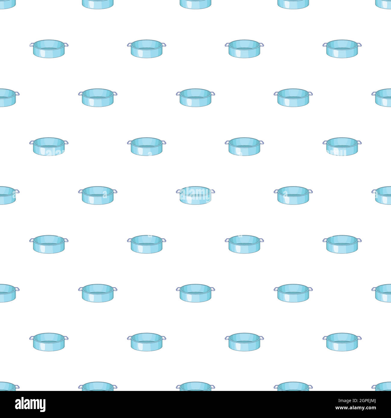 Pan pattern, cartoon style Stock Vector