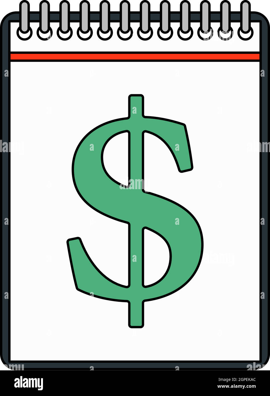 Dollar Calendar Icon Stock Vector