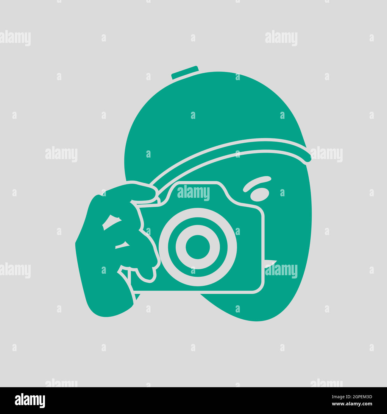 Detective With Camera Icon Stock Vector