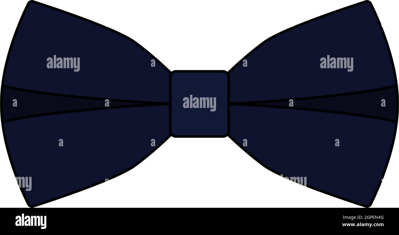 Business Butterfly Tie Icon Stock Vector