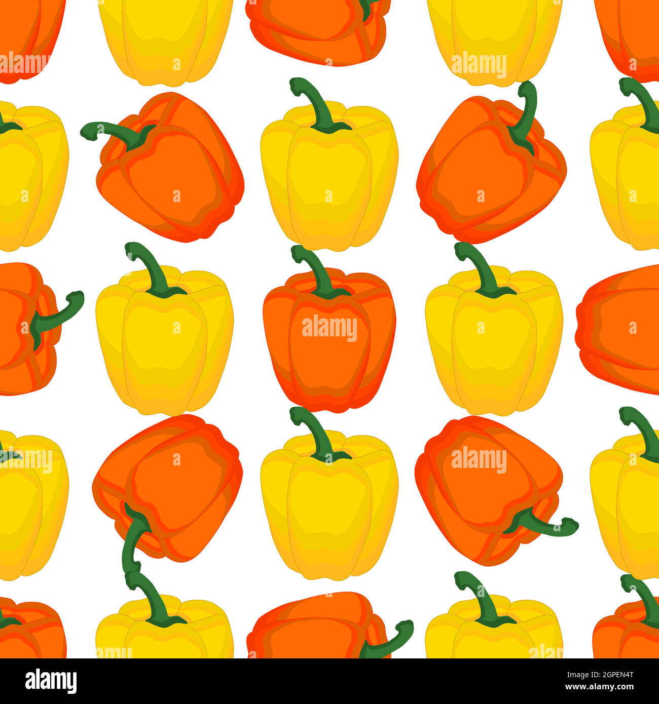 Illustration on theme of bright pattern bell pepper Stock Vector