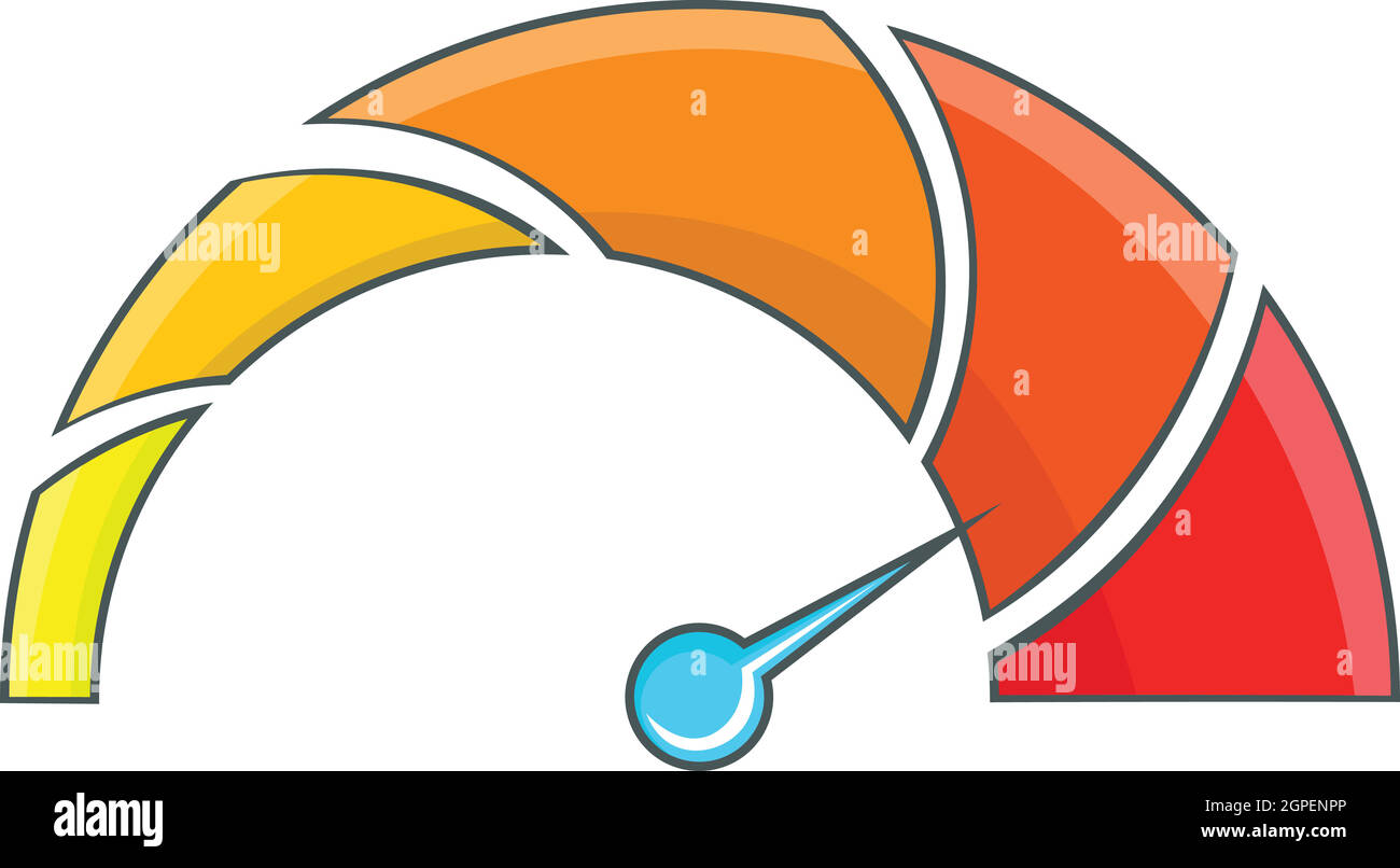 Vehicle speedometer icon, cartoon style Stock Vector Image & Art Alamy