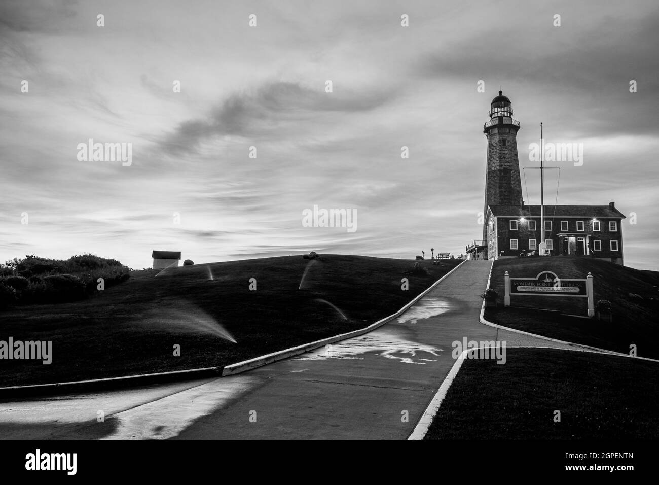 Montauk lighthouse Black and White Stock Photos & Images - Alamy