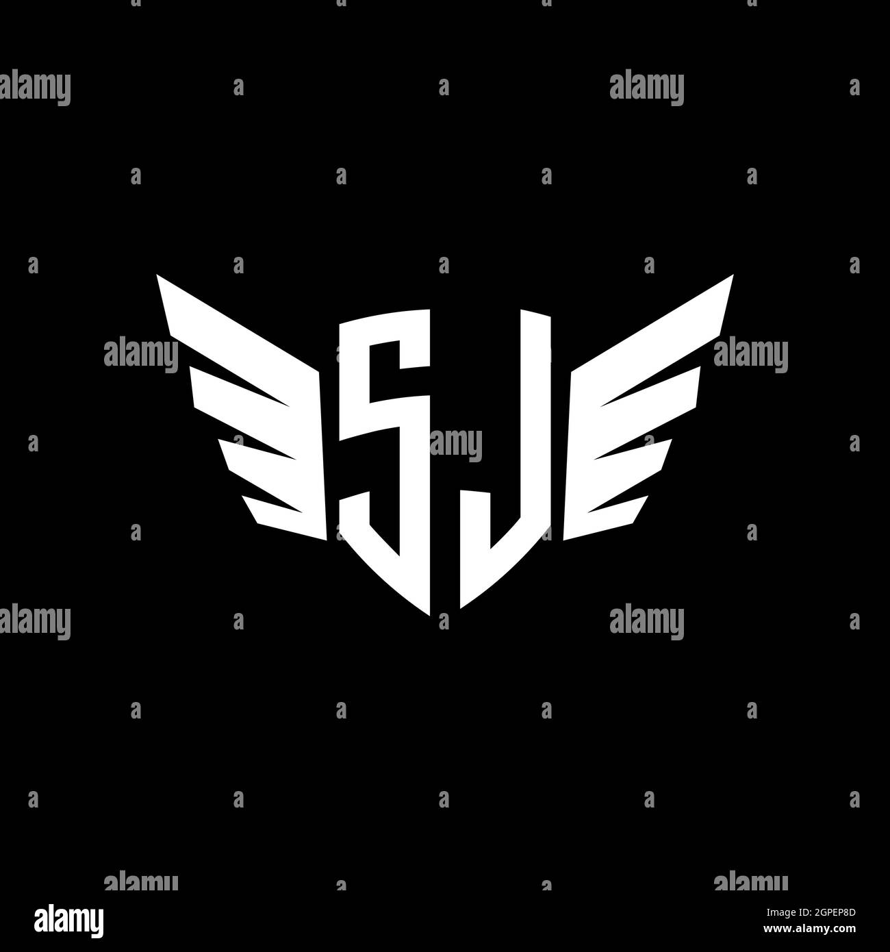 SL Monogram Logo geometric initial with wing shape style design template.  Wing initial logo design isolated in black background Stock Vector Image \u0026  Art - Alamy, image size:1300x1390