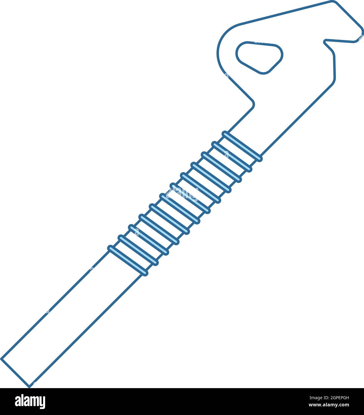 Alpinist Ice Screw Icon Stock Vector