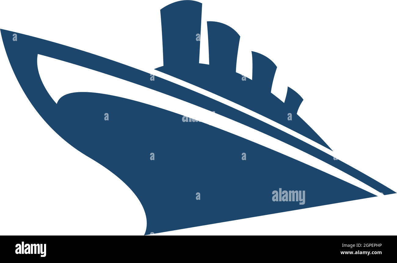 Cruise ship logo icon design template vector Stock Vector Image & Art ...