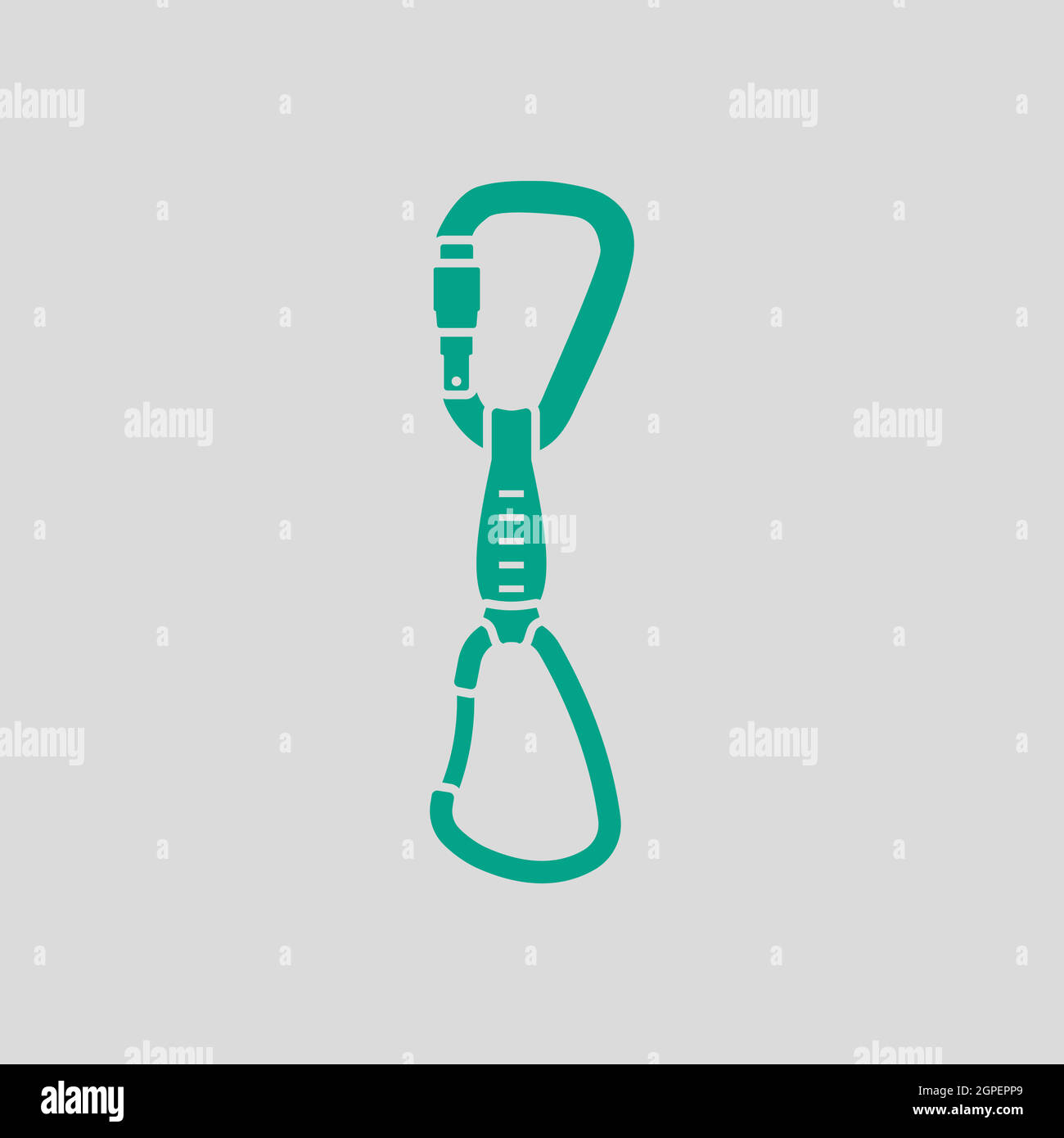 Alpinist Quickdraw Icon Stock Vector