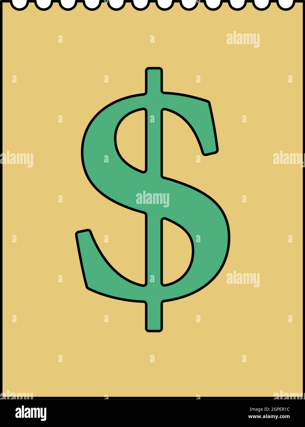 Dollar Calendar Icon Stock Vector
