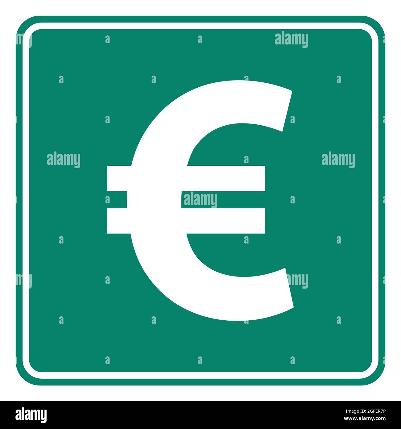 Euro and road sign Stock Photo - Alamy