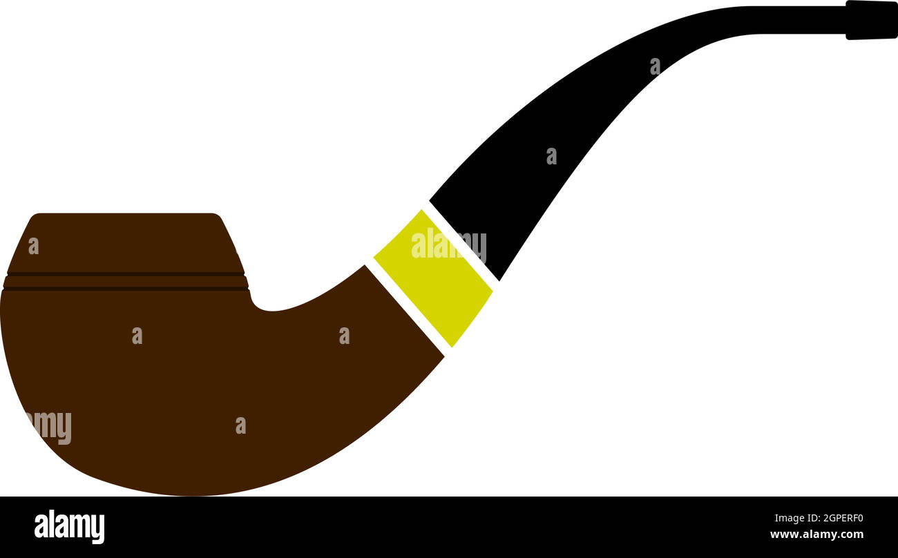 Smoking Pipe Icon Stock Vector
