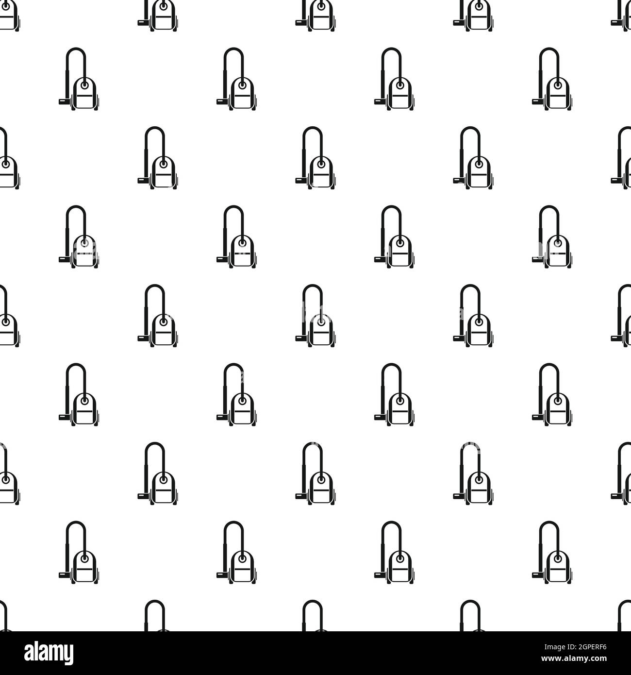 Vacuum cleaner pattern, simple style Stock Vector