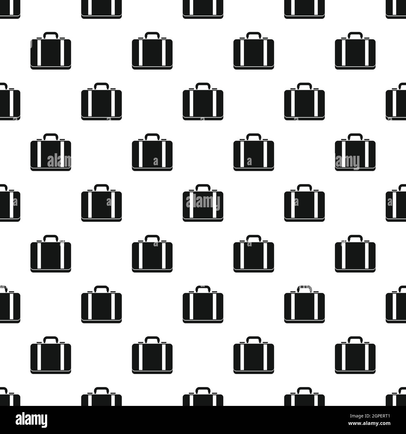 Suitcase pattern, simple style Stock Vector